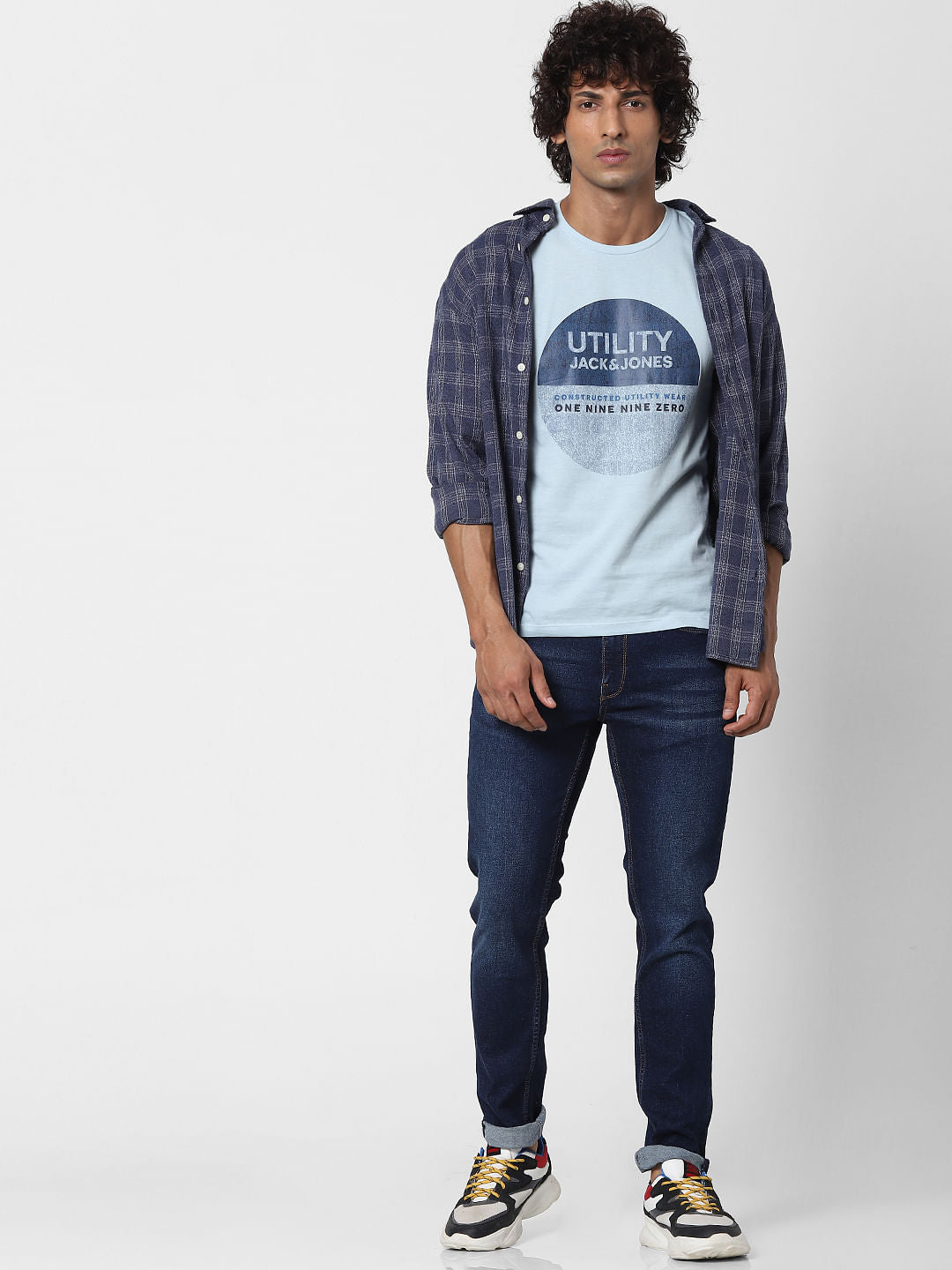 Dark Blue Low Rise Ben Skinny Fit Jeans - 28/30