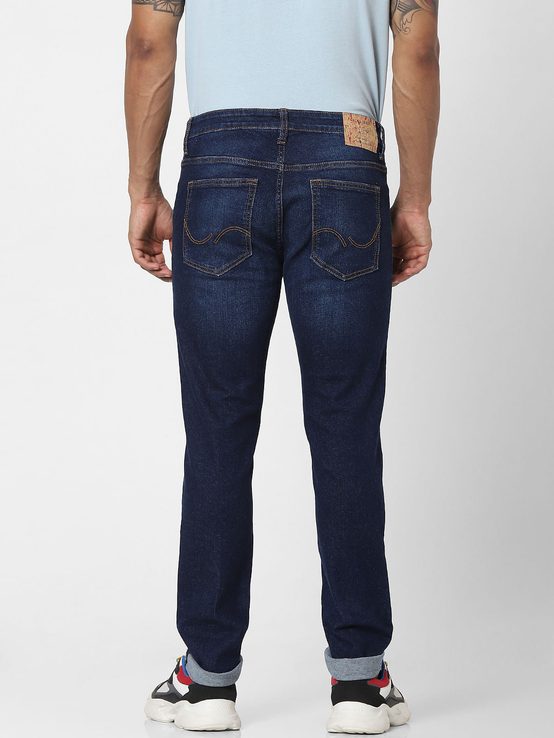 Dark Blue Low Rise Ben Skinny Fit Jeans