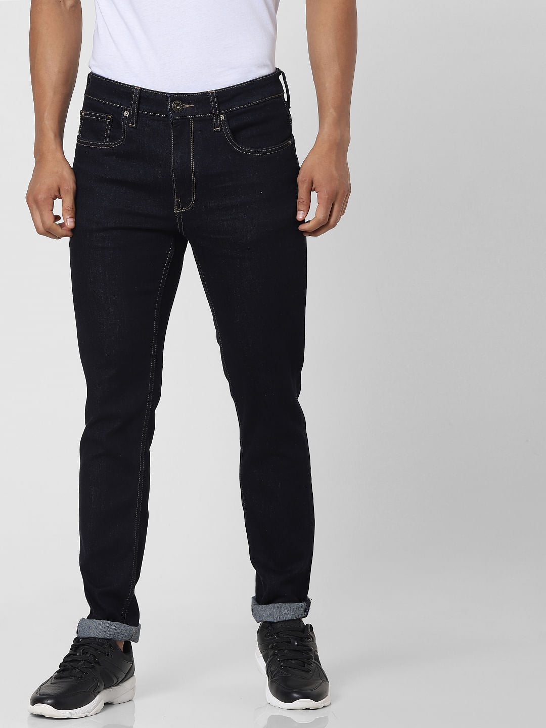 Dark Blue Low Rise Glenn Slim Fit Jeans