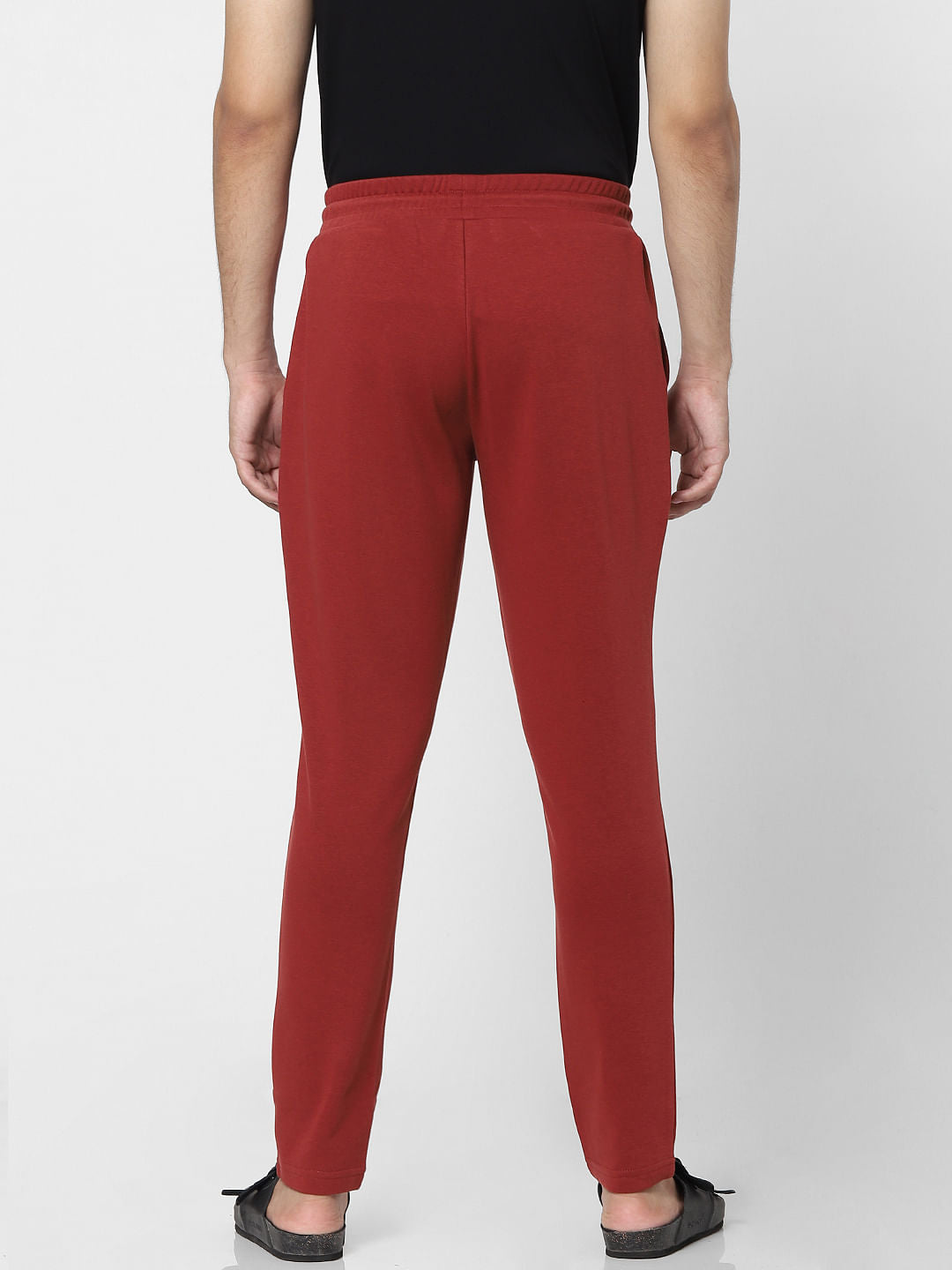 Red Mid Rise Sweatpants