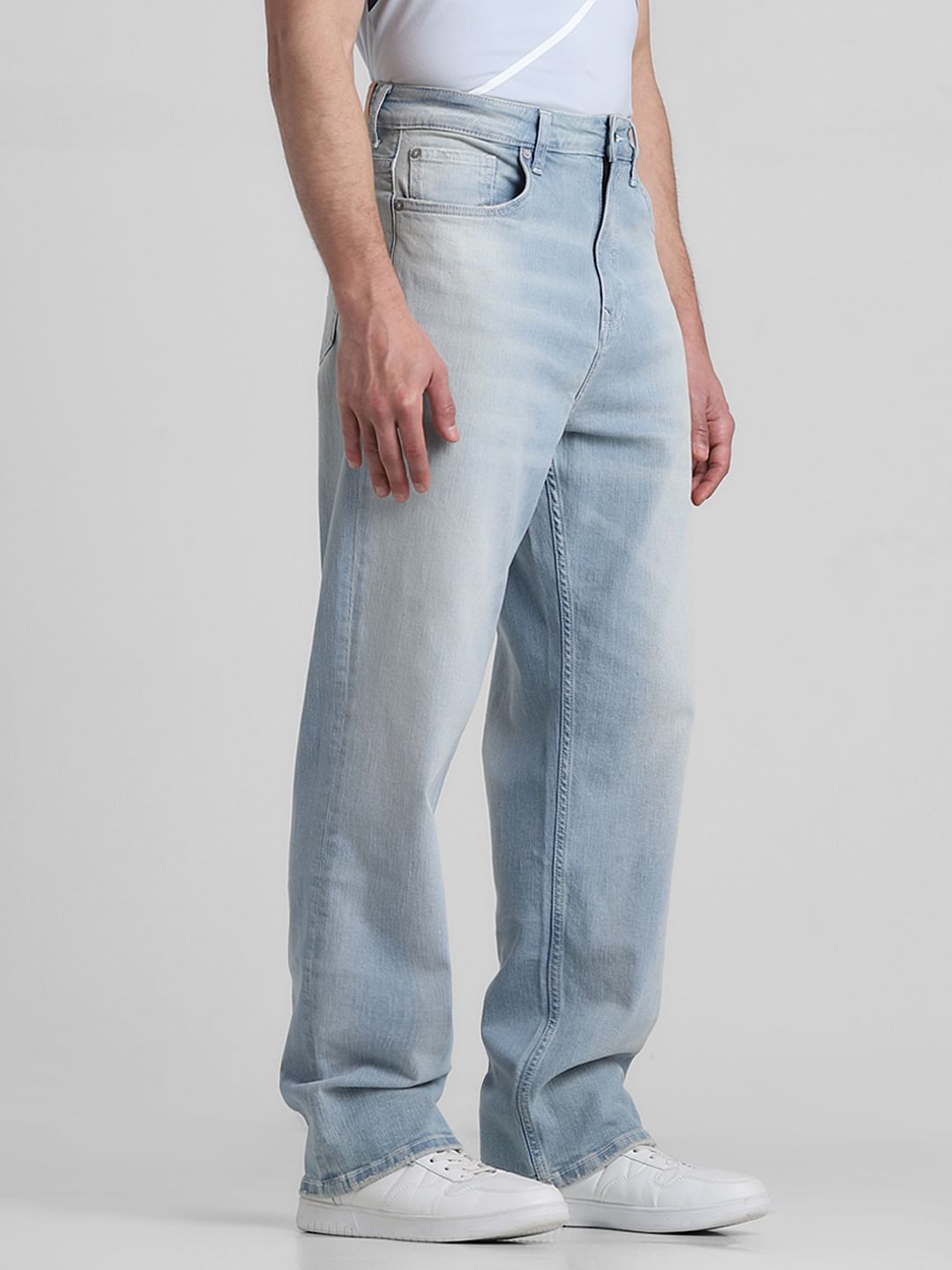 Light Blue High Rise Dario Loose Fit Jeans