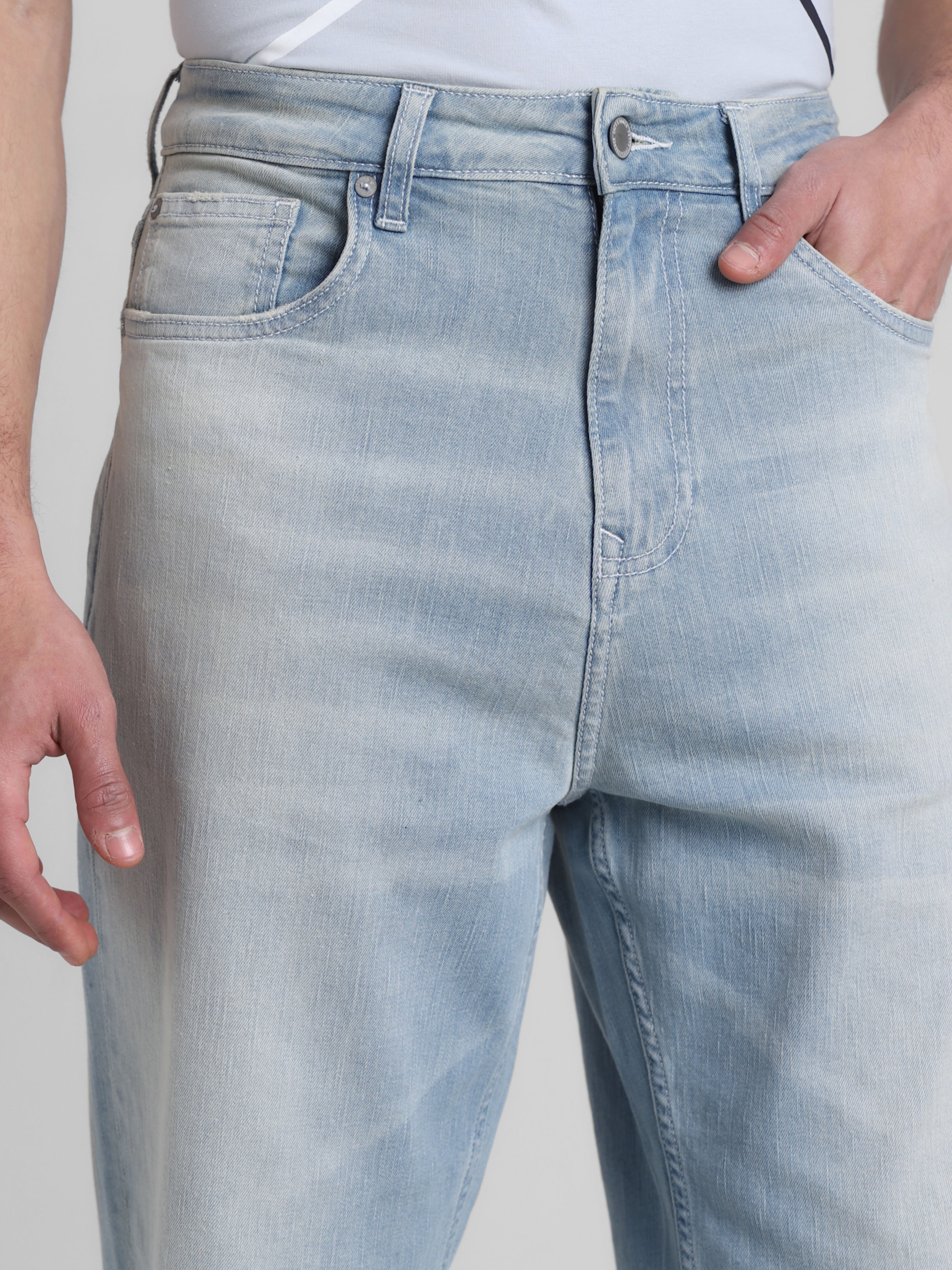 Light Blue High Rise Dario Loose Fit Jeans