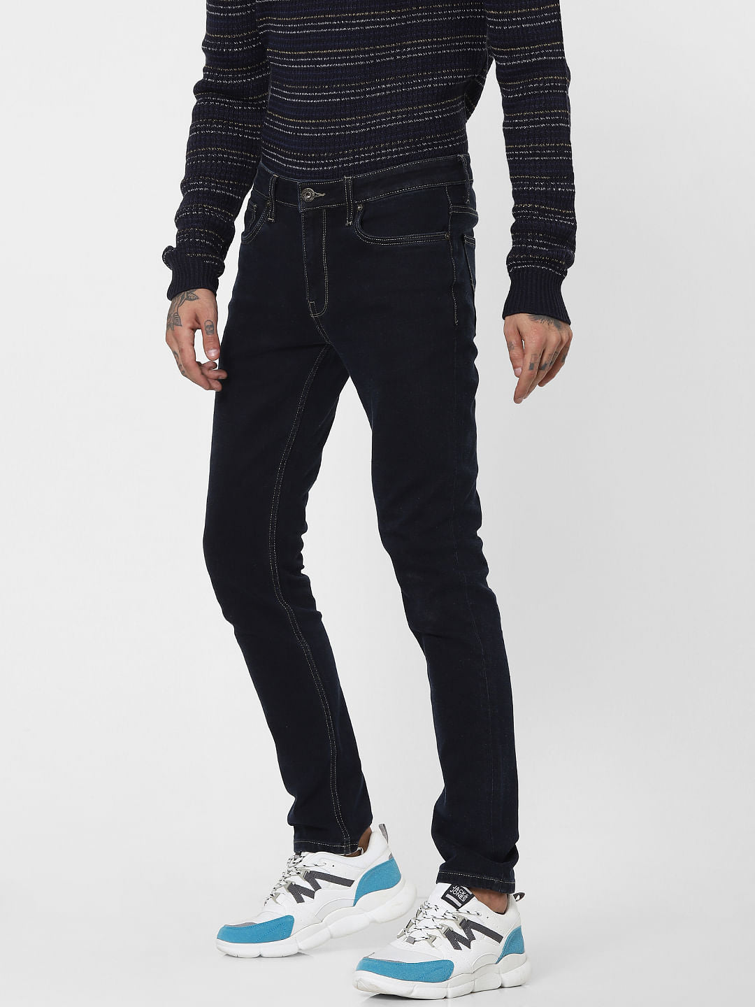 Blue Low Rise Ben Skinny Fit Jeans