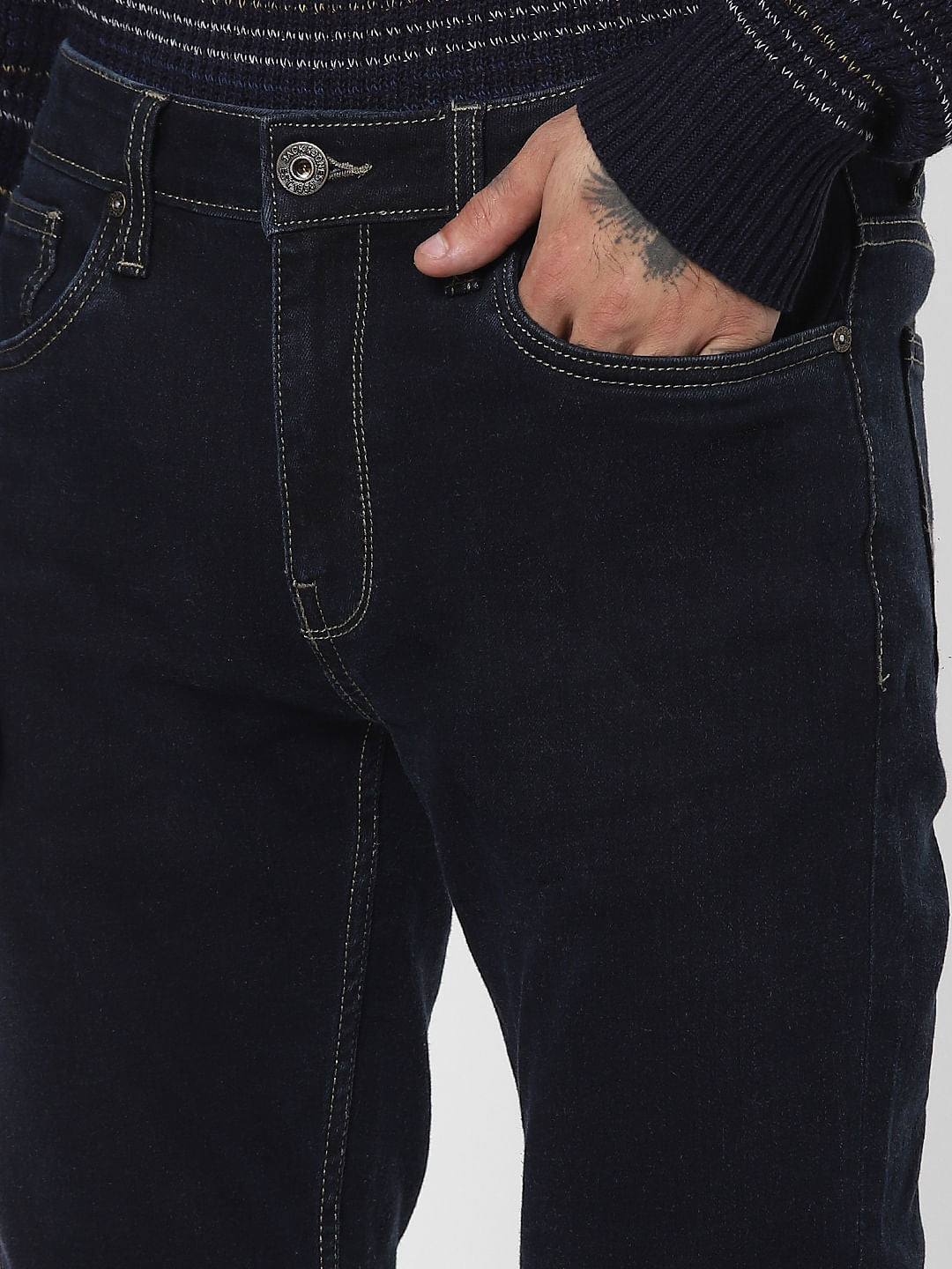 Blue Low Rise Ben Skinny Fit Jeans