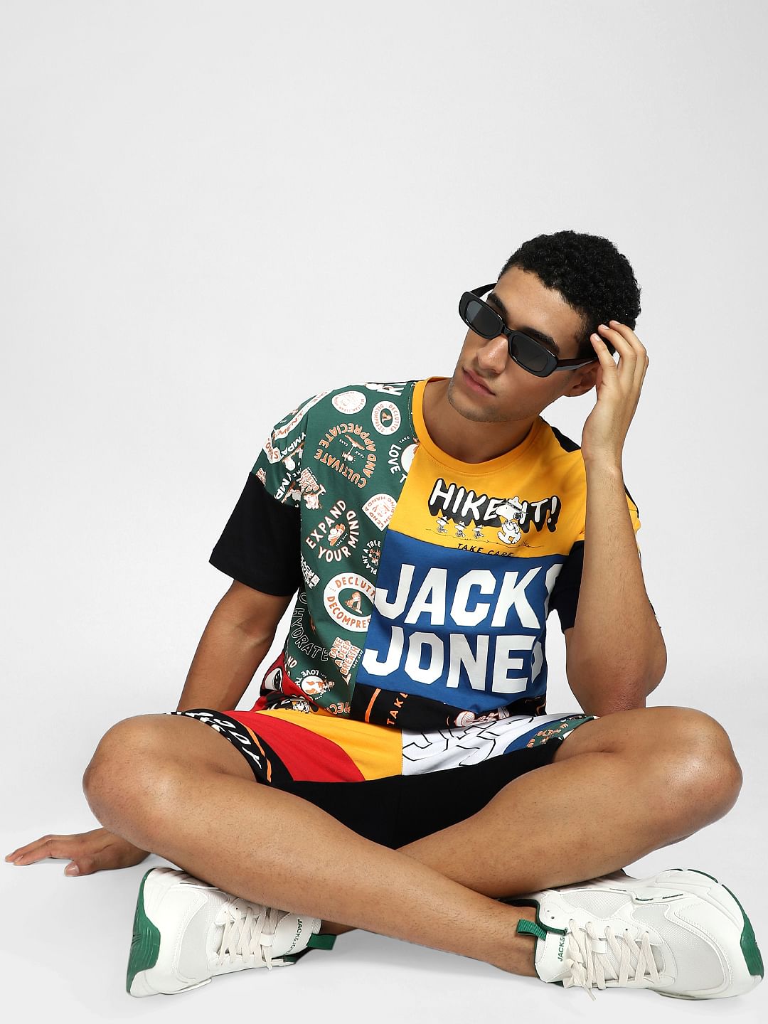 X PEANUTS Multi-coloured Graphic Co-ord T-shirt