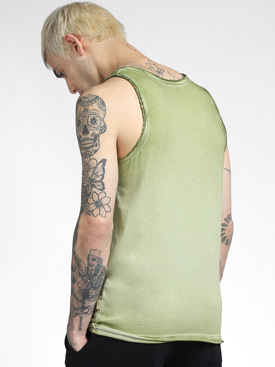 Green Sleeveless T-shirt