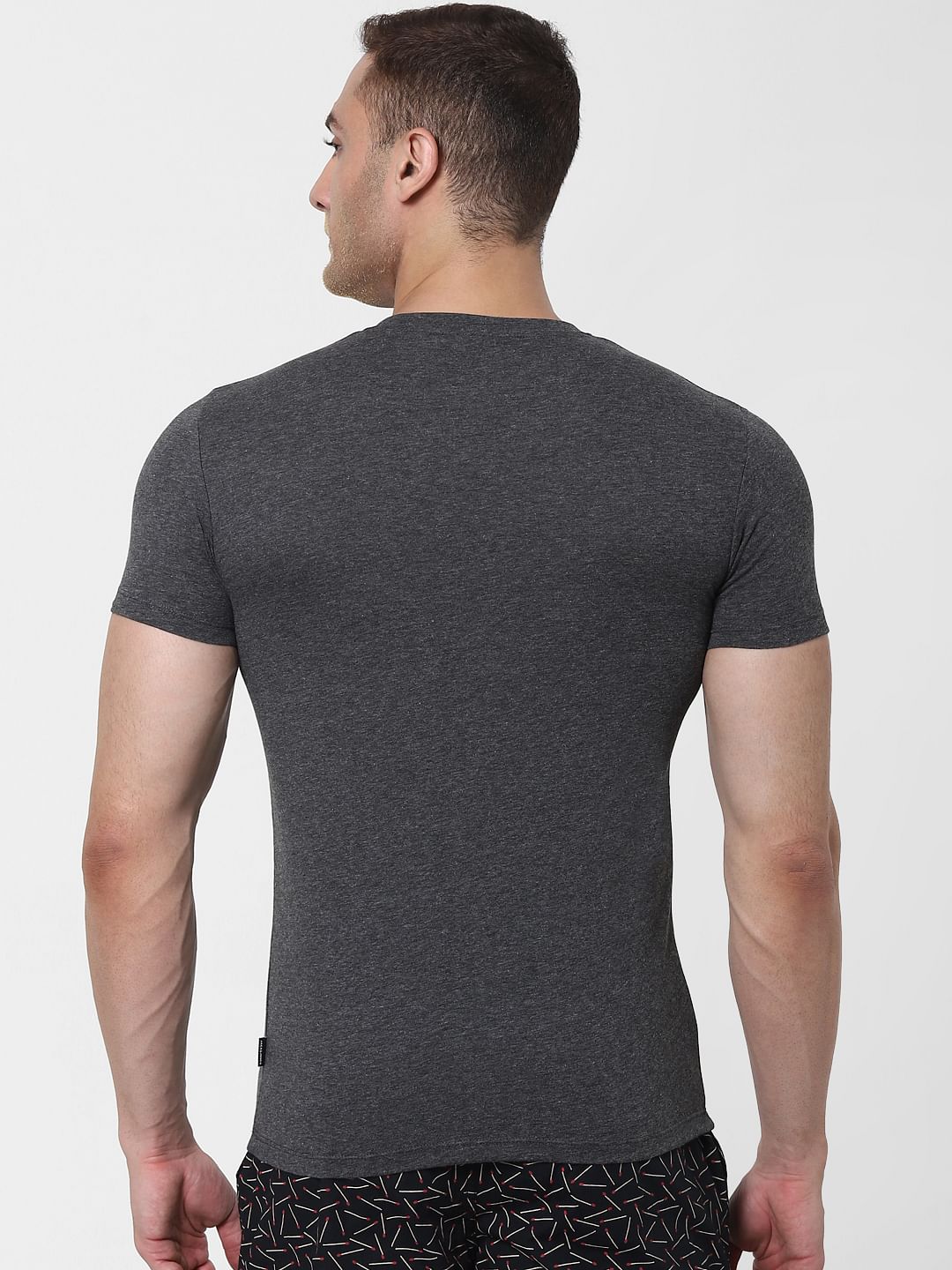 Dark Grey Crew Neck T-shirt