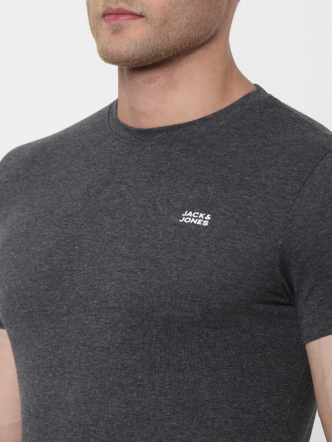 Dark Grey Crew Neck T-shirt