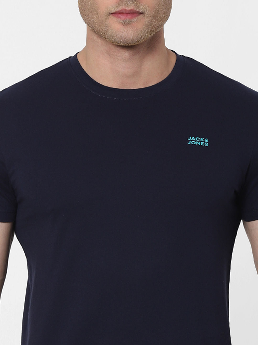 Blue Crew Neck T-shirt