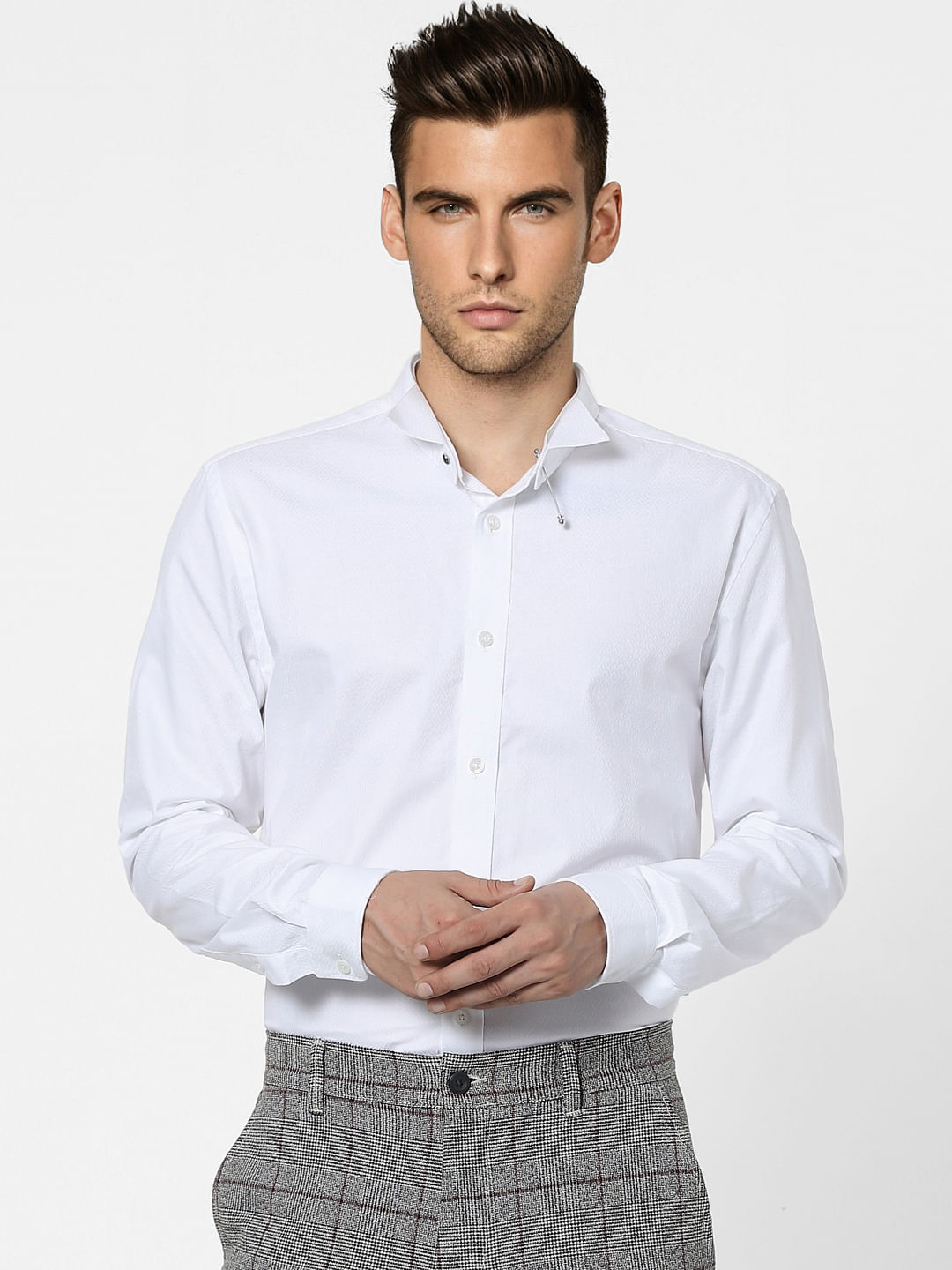 White Full Sleeves Shirt