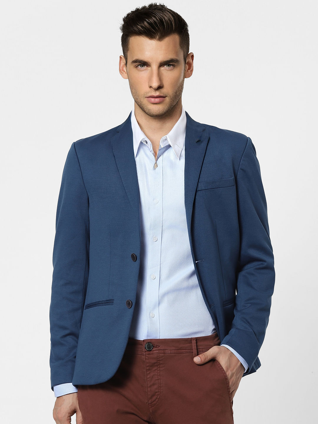 Blue Full Sleeves Shirt - S