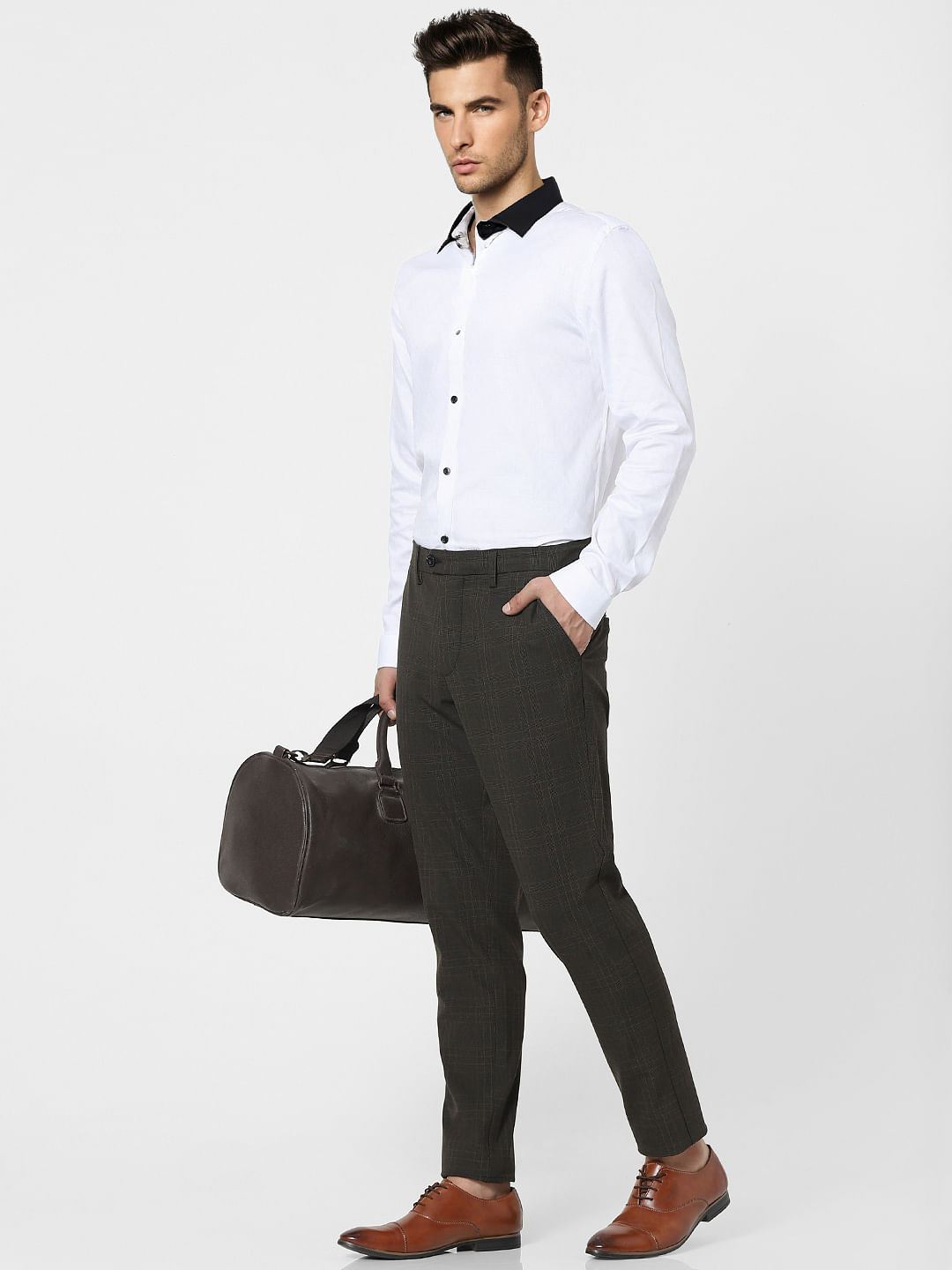 White Full Sleeves Shirt - S