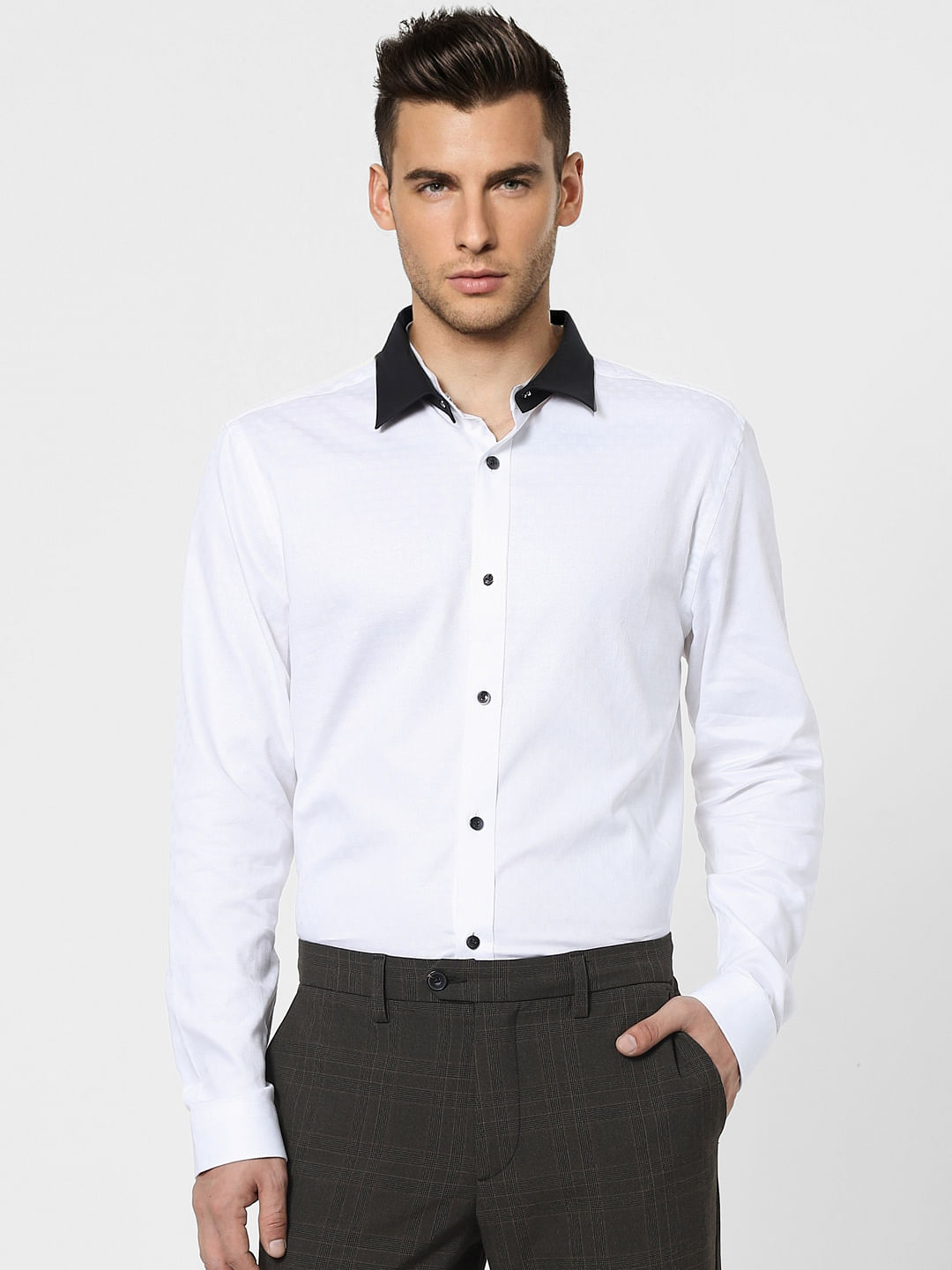 White Full Sleeves Shirt
