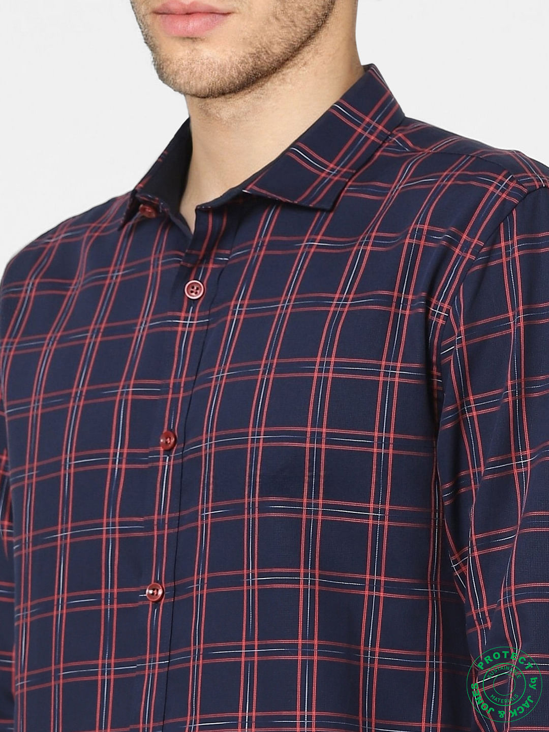 Blue Check Full Sleeves Shirt