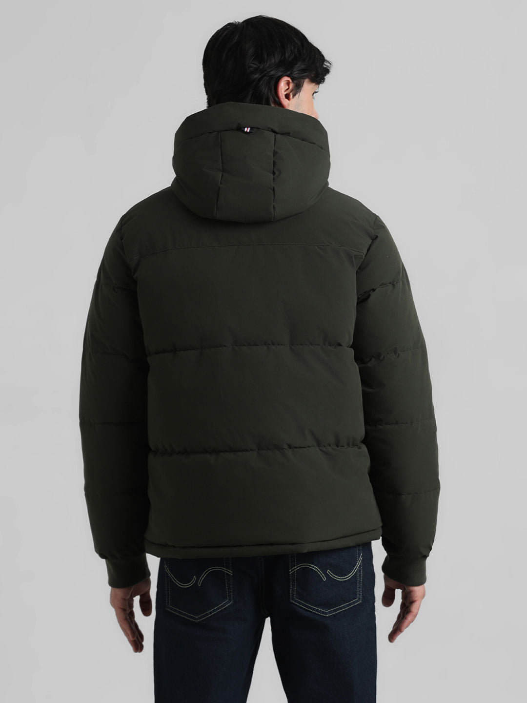 Green Hooded Puffer Jacket