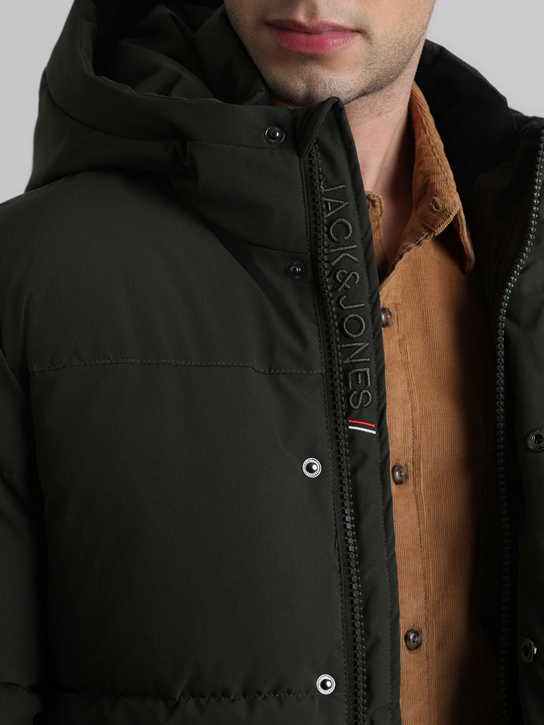 Green Hooded Puffer Jacket
