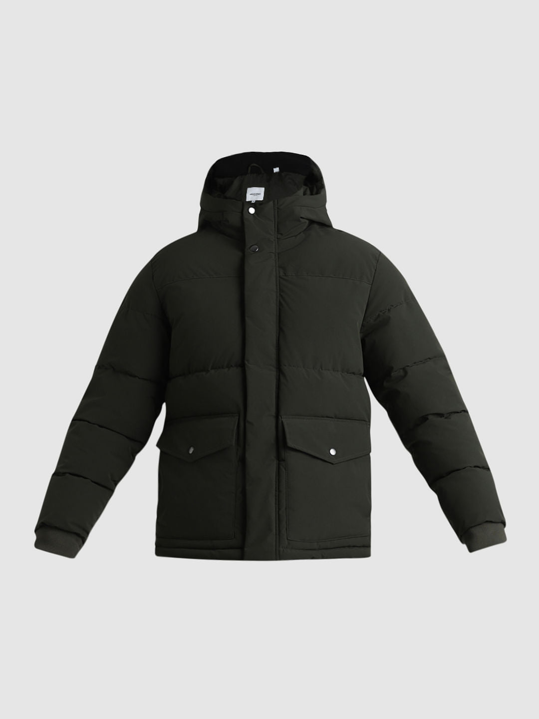 Green Hooded Puffer Jacket