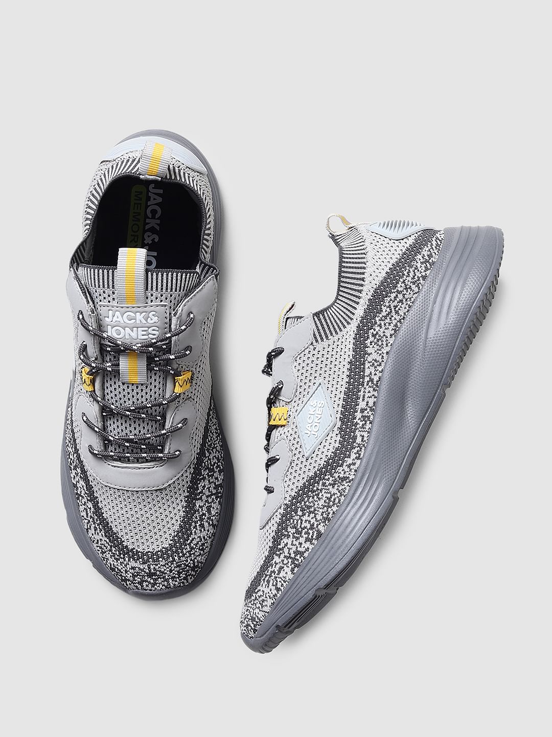 Grey Mesh Sneakers