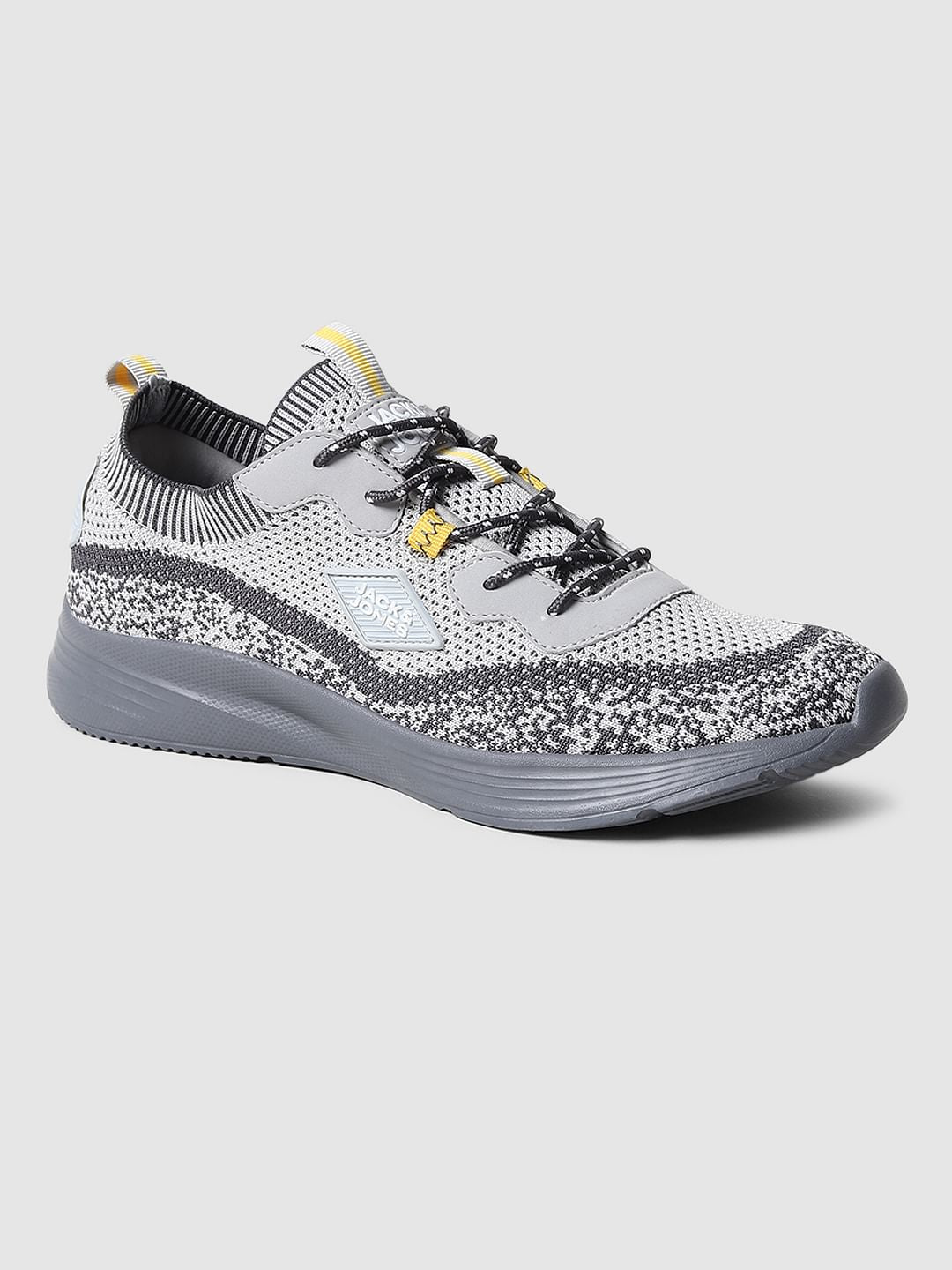Grey Mesh Sneakers