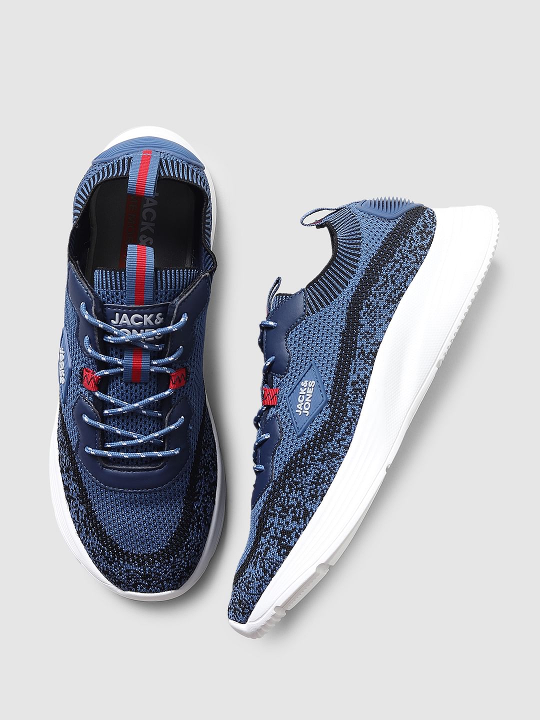 Blue Mesh Sneakers