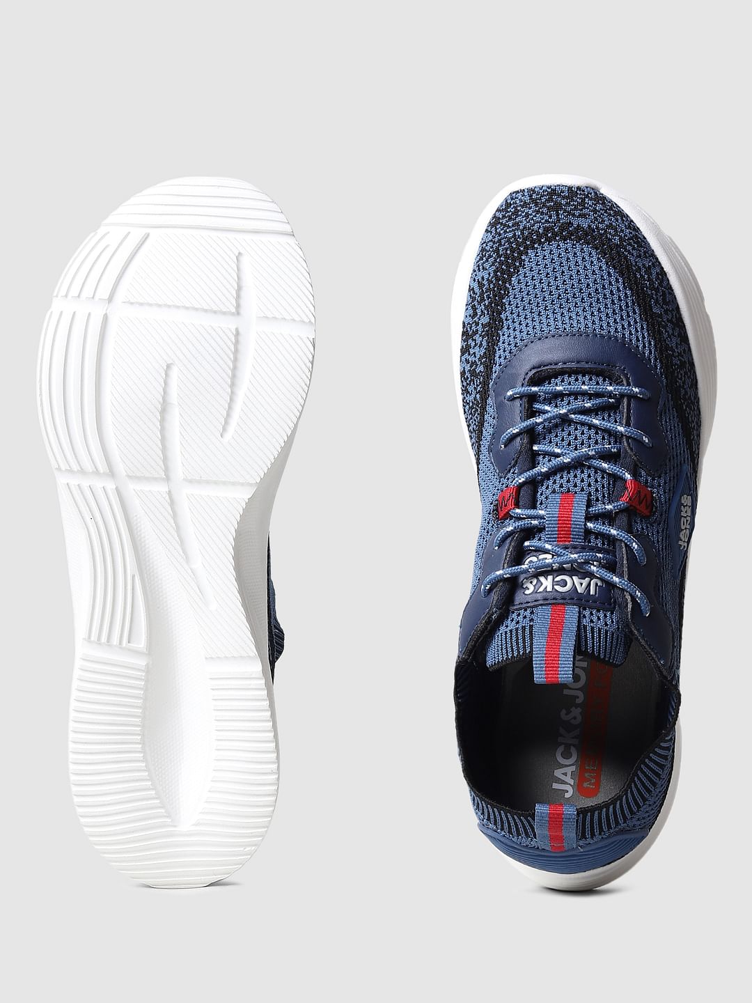 Blue Mesh Sneakers
