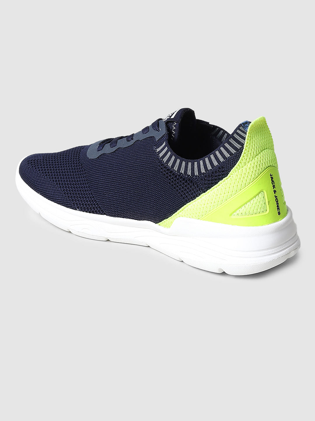 Navy Blue Mesh Sneakers