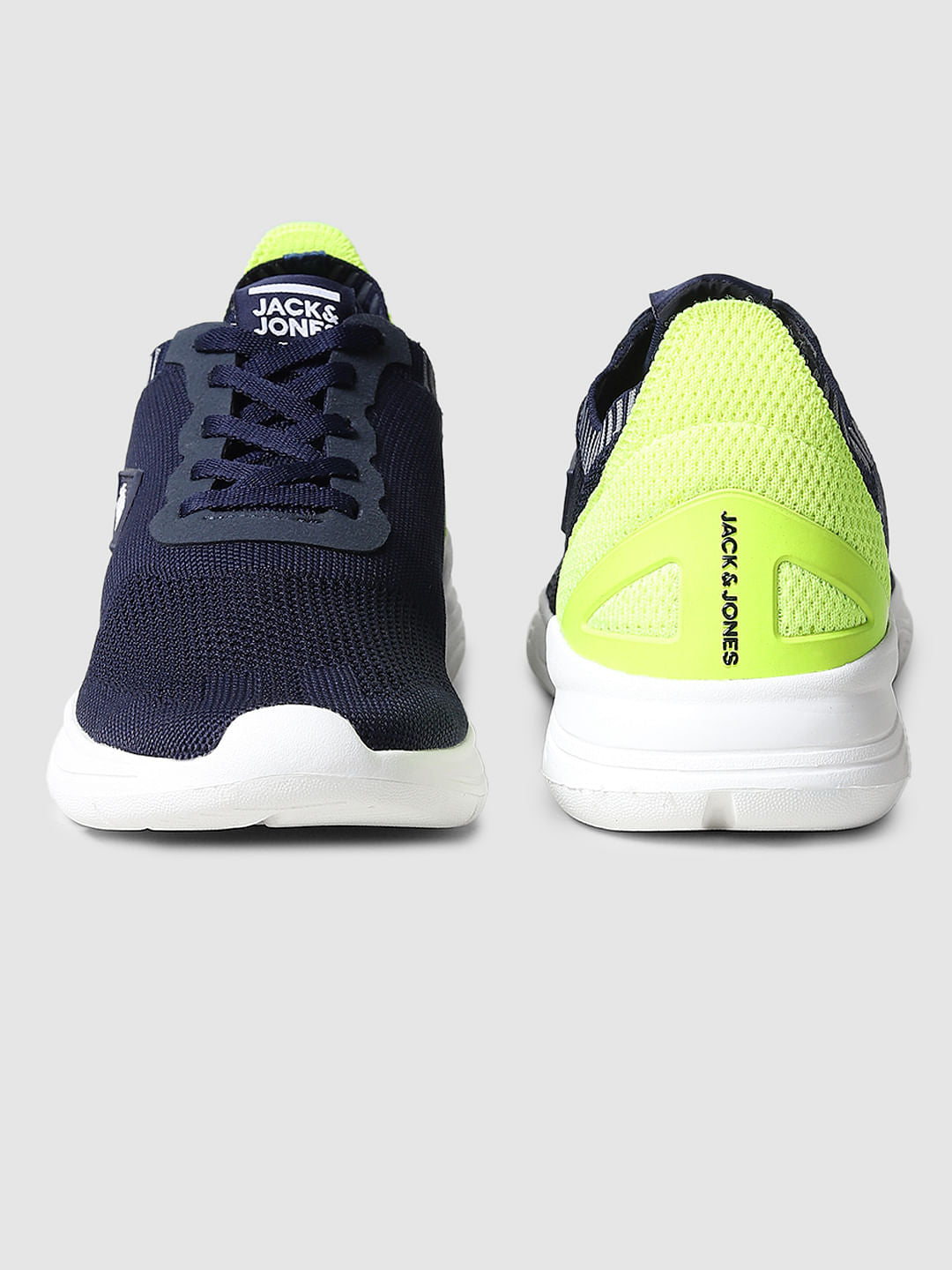 Navy Blue Mesh Sneakers