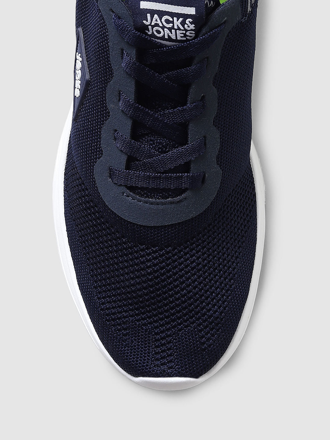 Navy Blue Mesh Sneakers