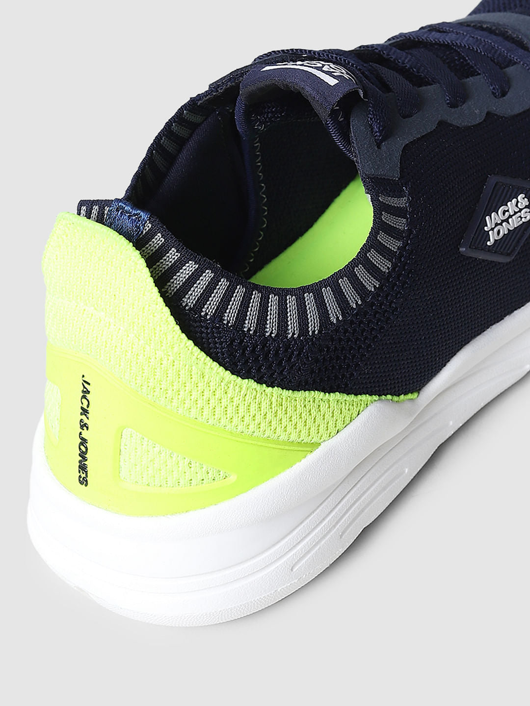 Navy Blue Mesh Sneakers