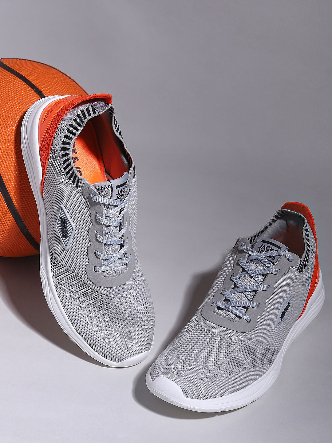 Grey Mesh Sneakers - 6