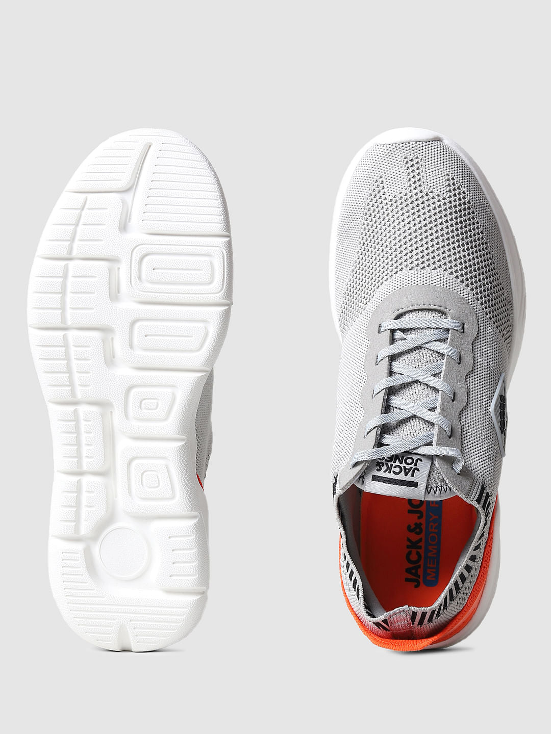 Grey Mesh Sneakers
