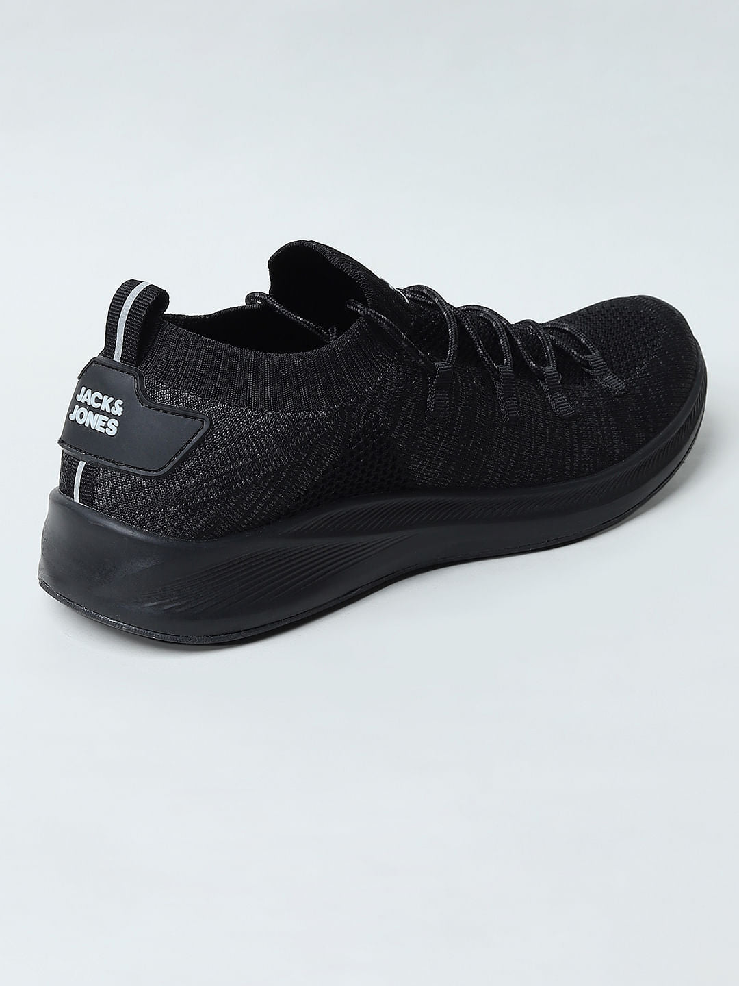 Black Lace-Up Sneakers