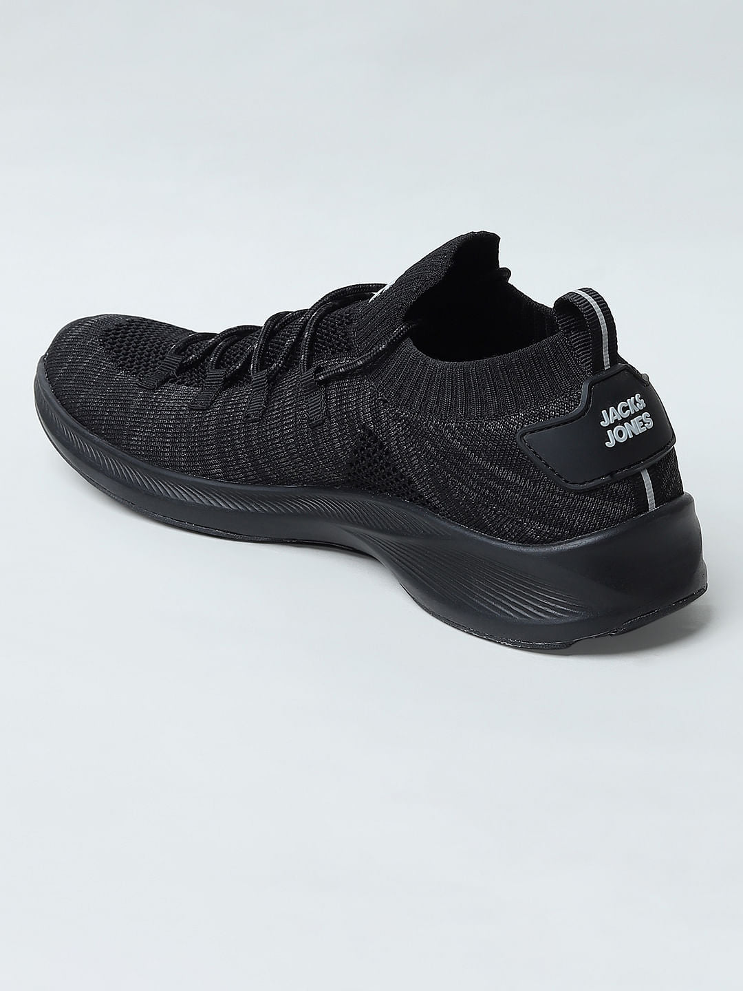 Black Lace-Up Sneakers