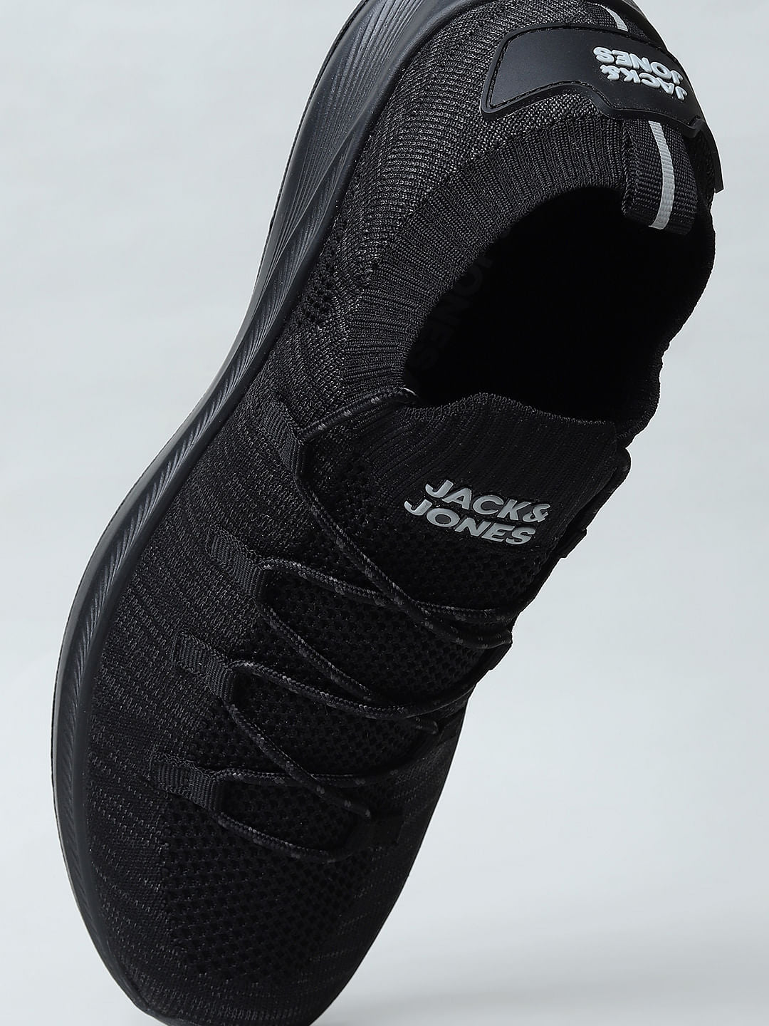 Black Lace-Up Sneakers