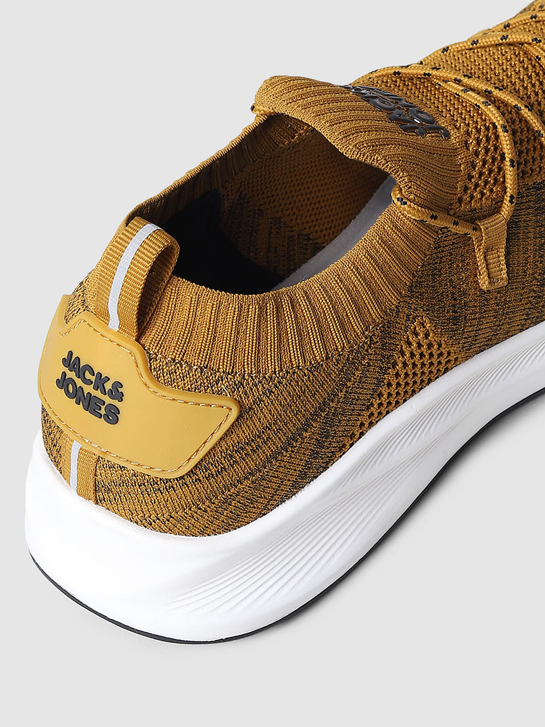 Mustard Mesh Sneakers