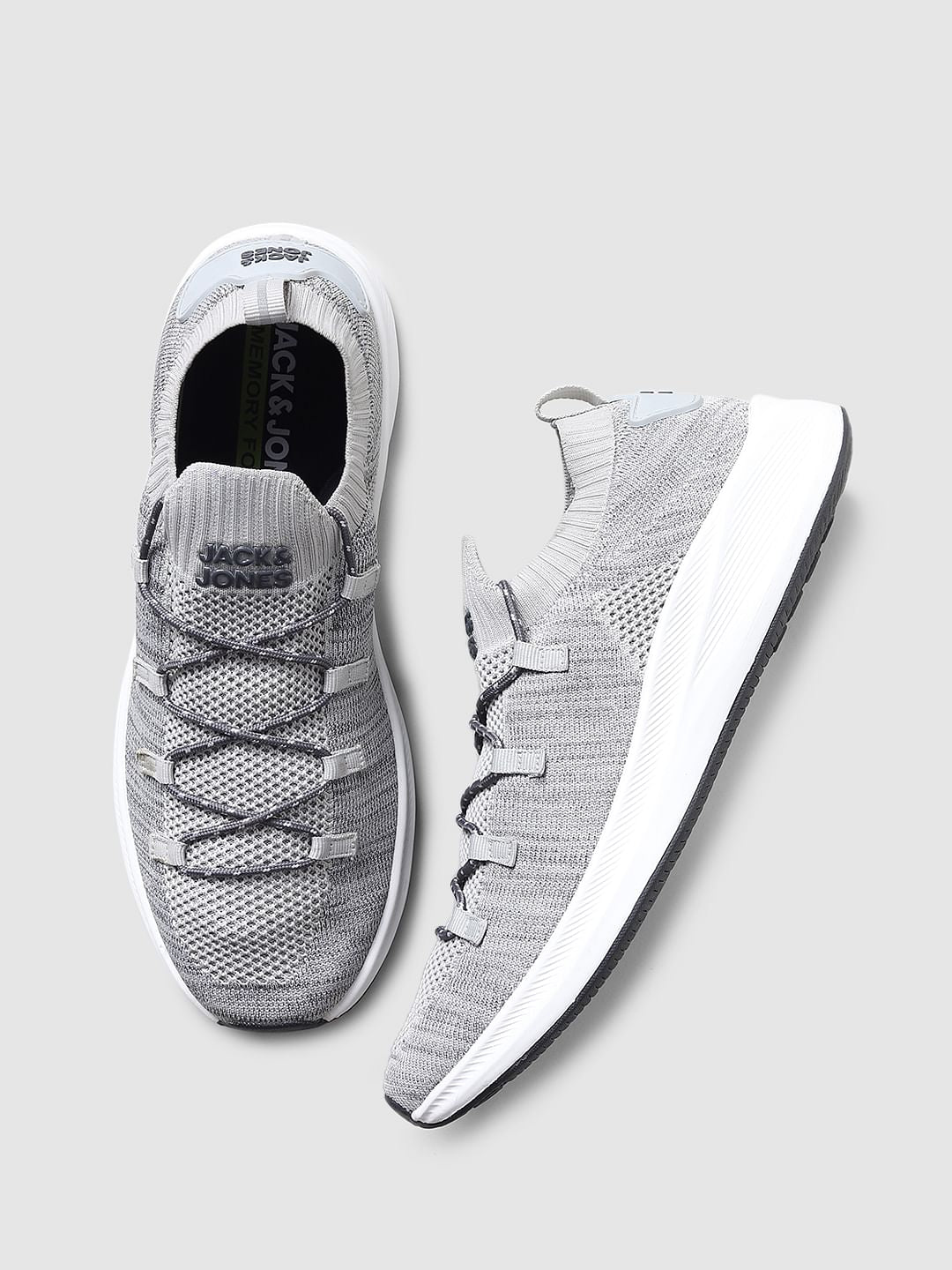 Grey Mesh Sneakers