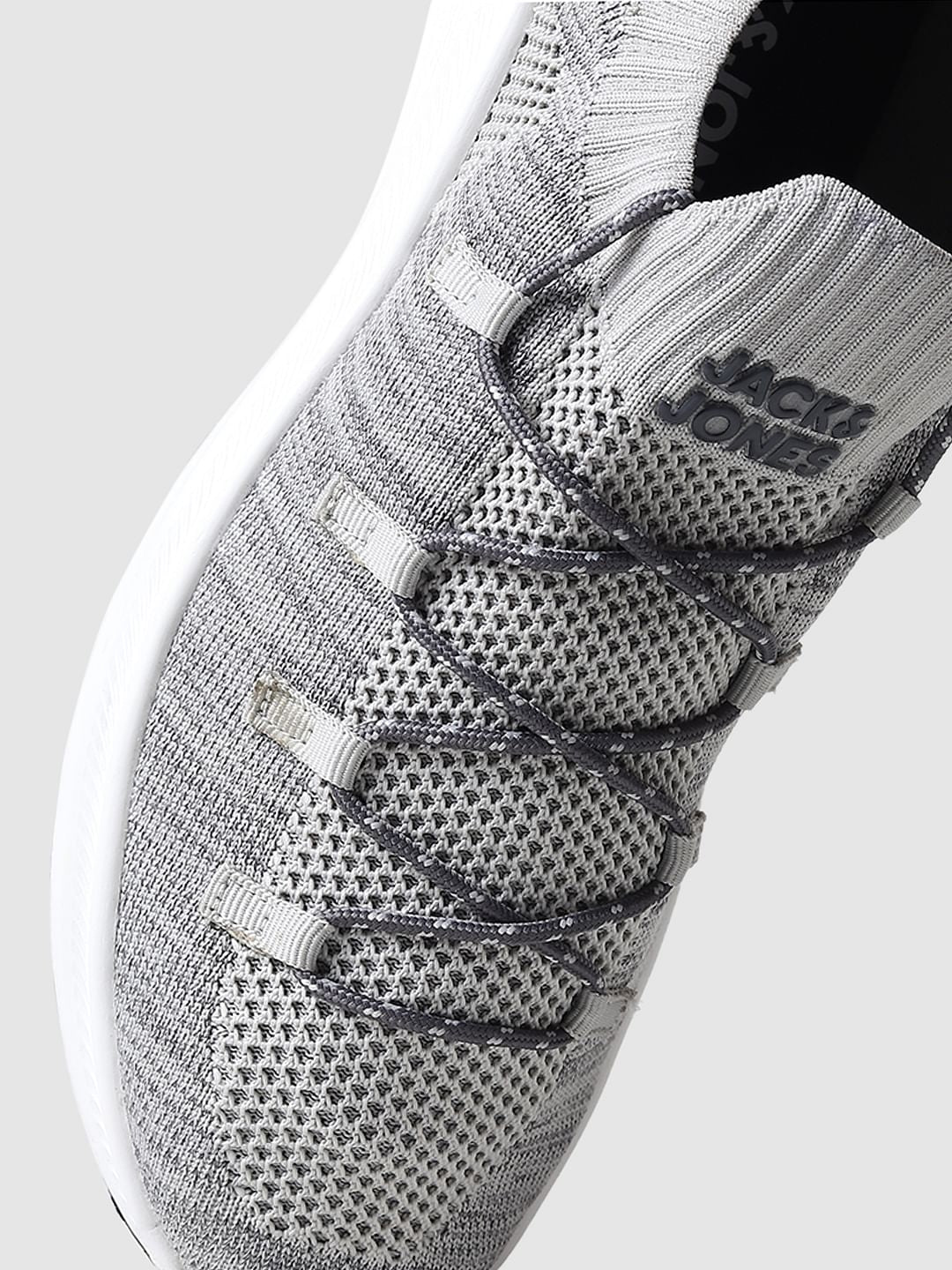 Grey Mesh Sneakers