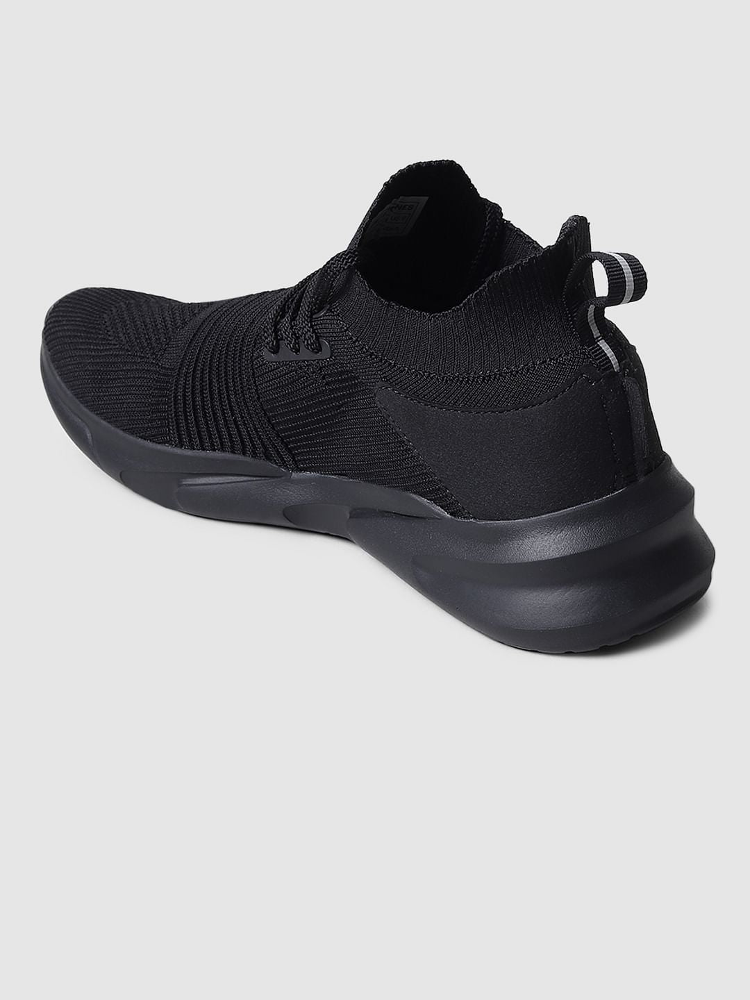 Black Mesh Lace Up Sneakers