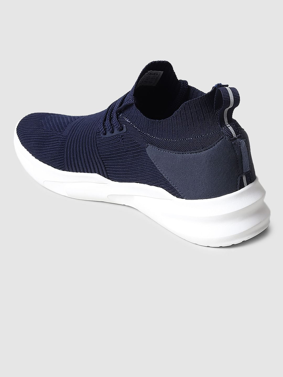 Blue Mesh Lace Up Sneakers