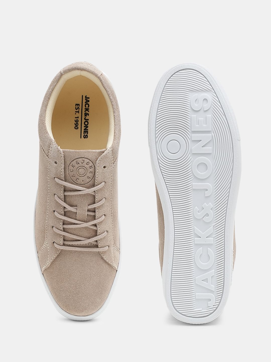 Beige Suede Sneakers