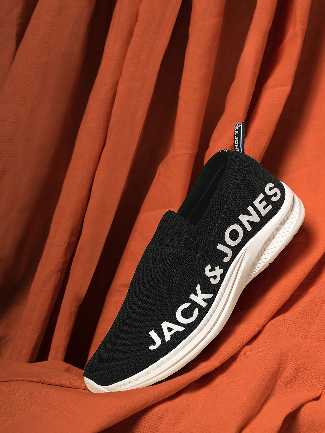 Black Knitted Slip On Sneakers - 40