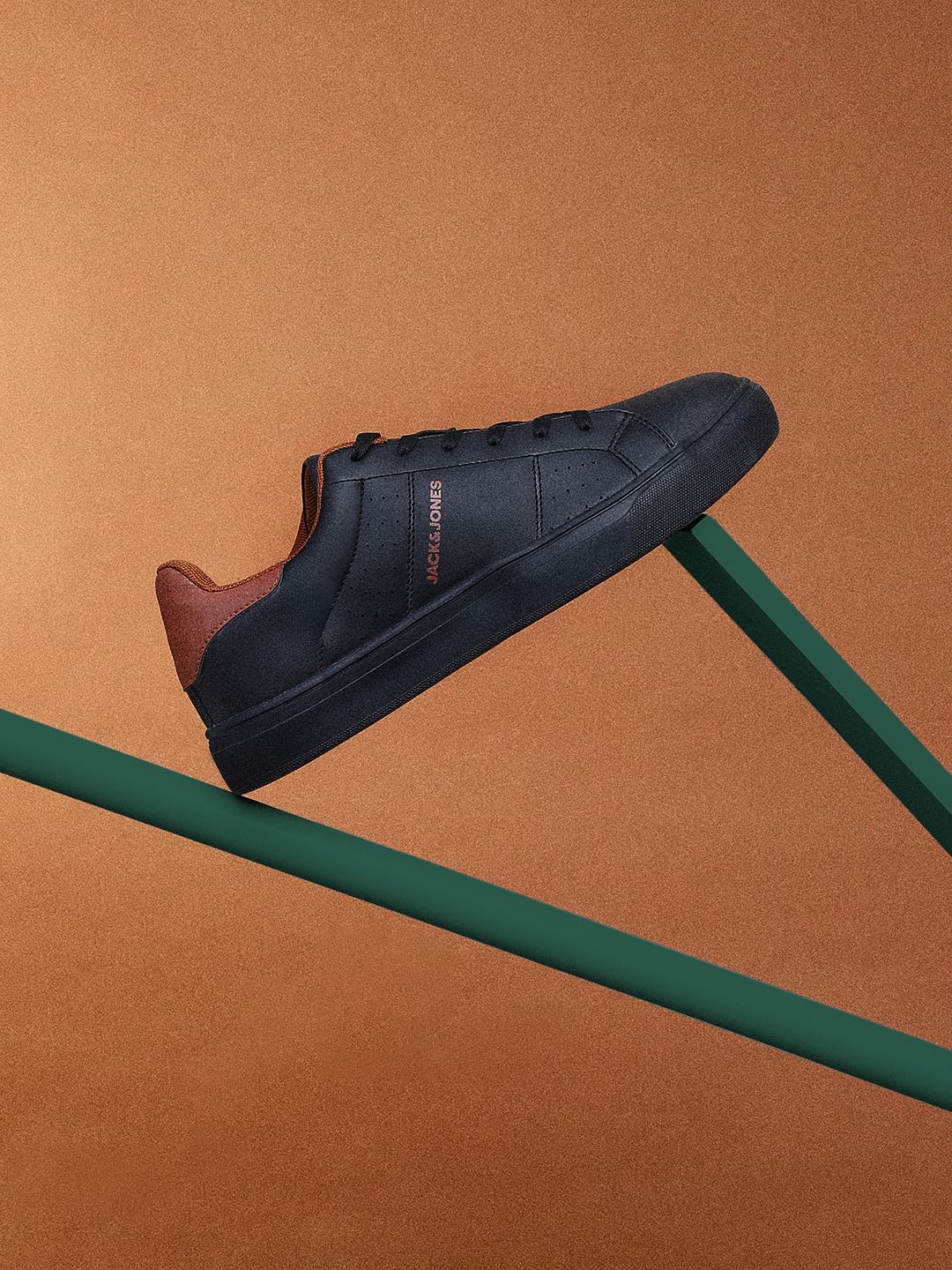 Black Lace-Up Sneakers - 40