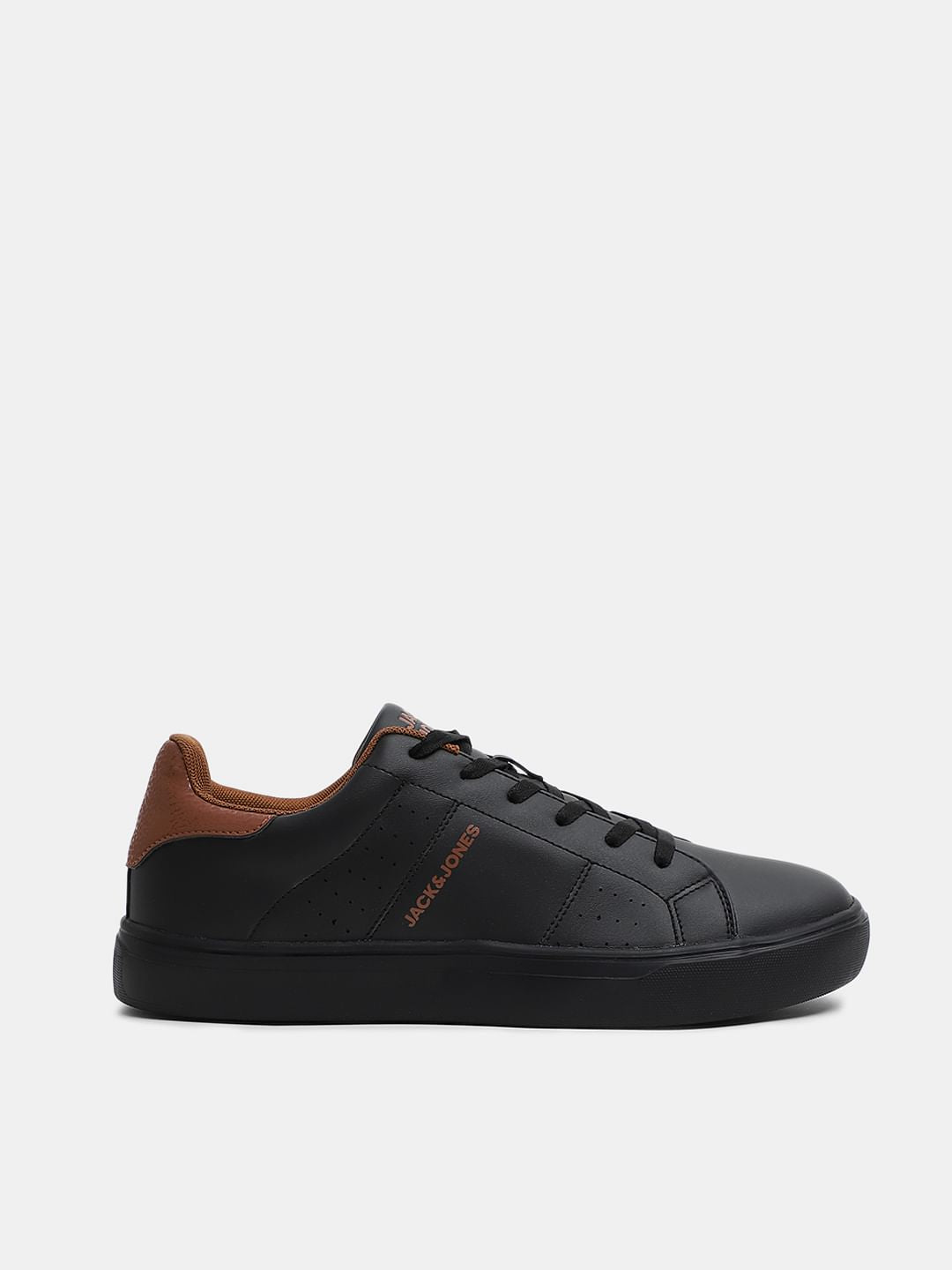Black Lace-Up Sneakers