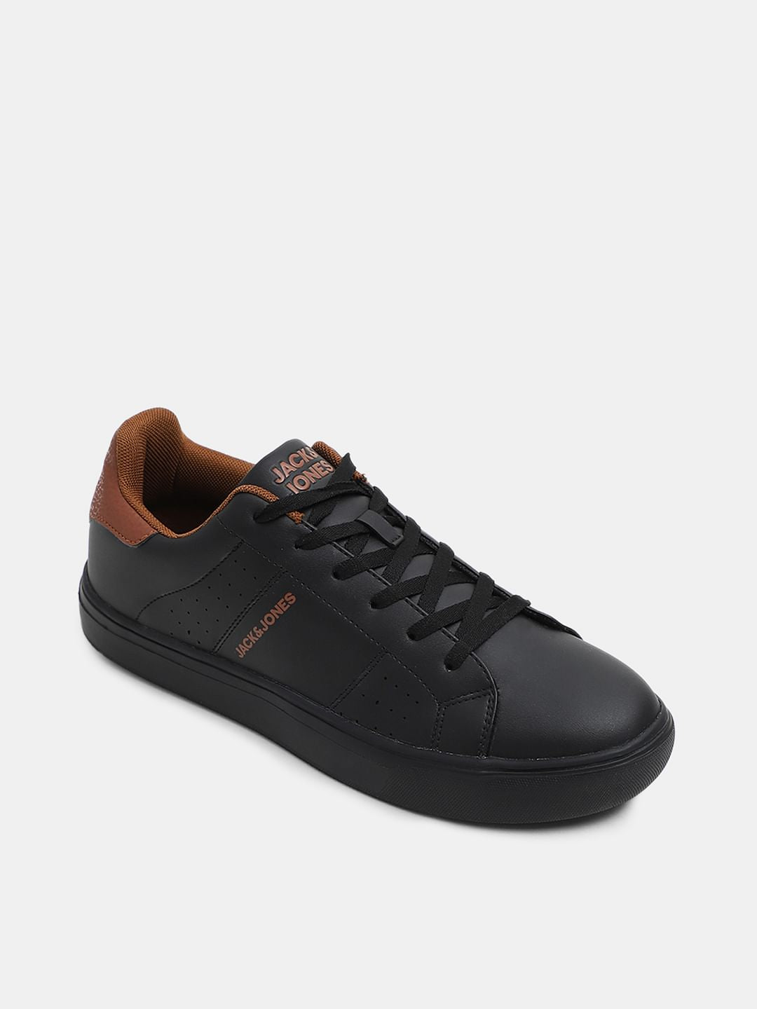Black Lace-Up Sneakers