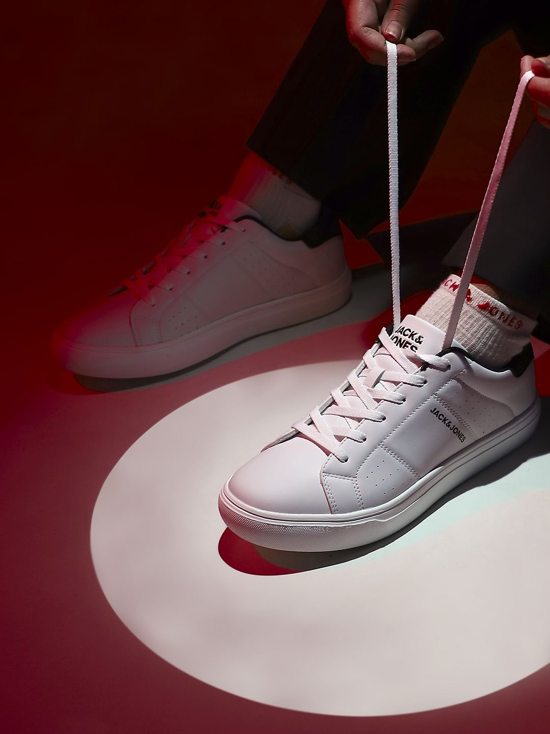 White PU Casual Sneakers - 40