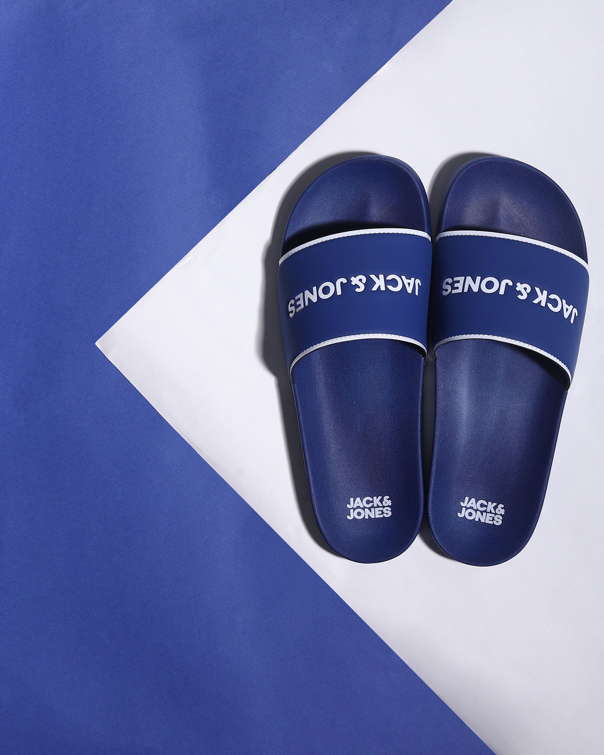 Blue Logo Print Sliders - 6