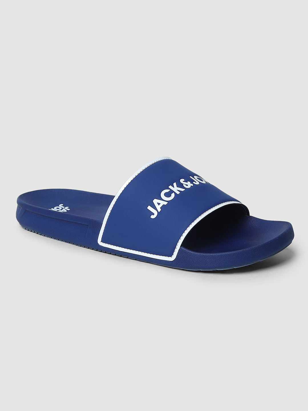 Blue Logo Print Sliders