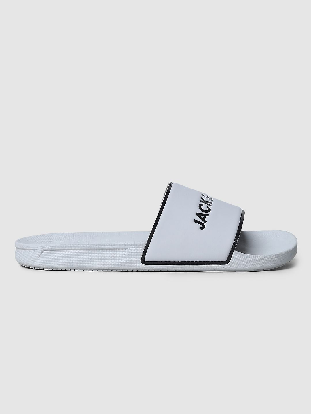 Grey Logo Print Sliders