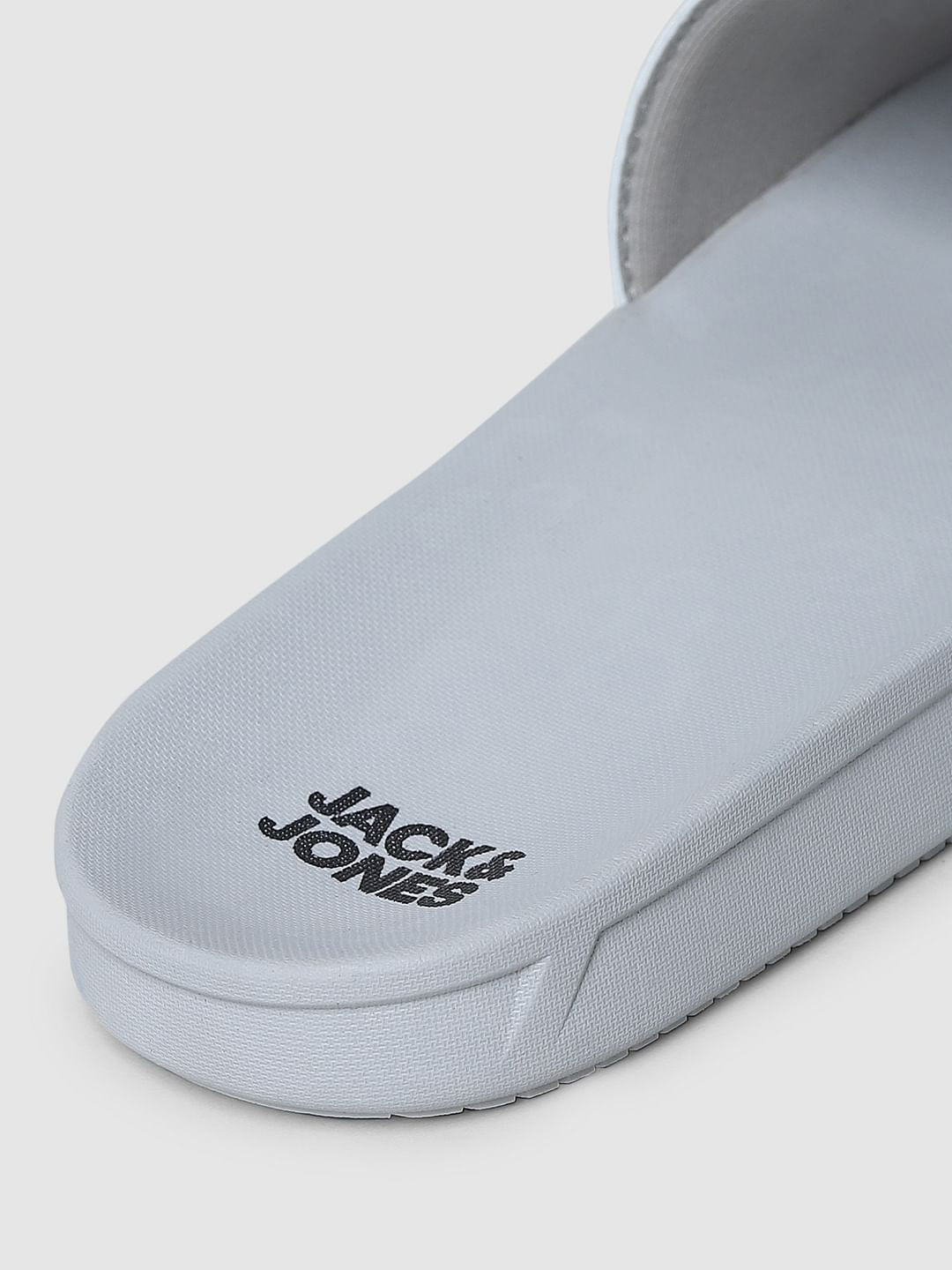 Grey Logo Print Sliders