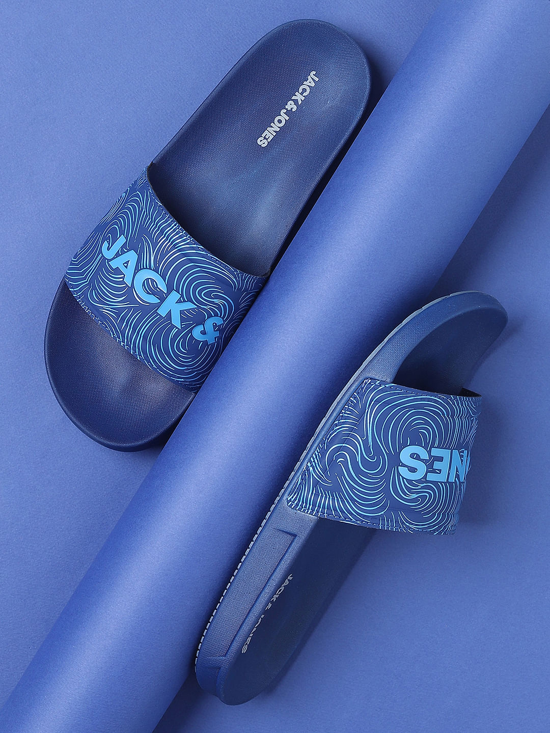 Blue Abstract Print Sliders